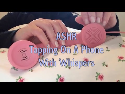ASMR Tapping On A Phone With Whispers 🌙