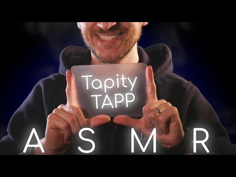 ASMR Pleasing soft TAPPING to Relax Your Brain - bit of whispering -