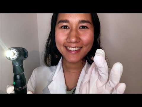 [ASMR] Relaxing Ear Exam and Hearing Test Role play (Otoscope, Soft Spoken & Glove Sounds)
