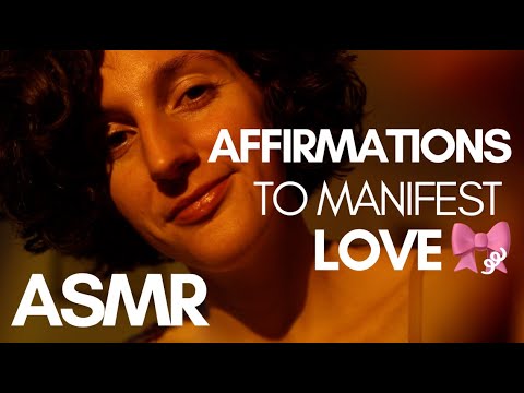 [ASMR] Affirmations to manifest LOVE/your ideal partner🔮 SOFT SPOKEN+whispered// Law Of Attraction🎀༘