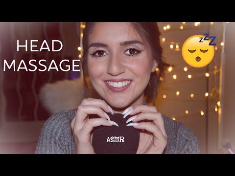 ASMR Deeply Relaxing Simulated Head Massage To Help You Sleep 😴 #1 (scratching)
