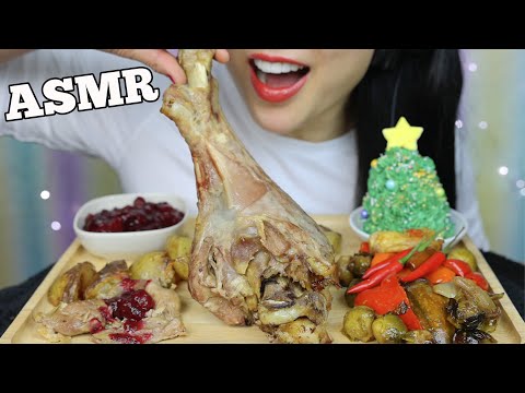 ASMR TURKEY DINNER *LEFT OVER FROM CHRISTMAS (EATING SOUNDS) NO TALKING | SAS-ASMR