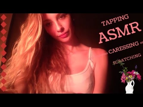 ASMR tapping scratching and caressing ♥