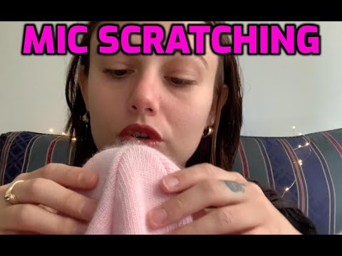 ASMR Mic Scratching with Fabric Cover | Repeating "Relax, Go To Sleep" | Tongue Clicking | Whispered