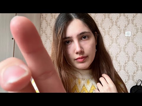 Softly face touching asmr slow face attention 💖