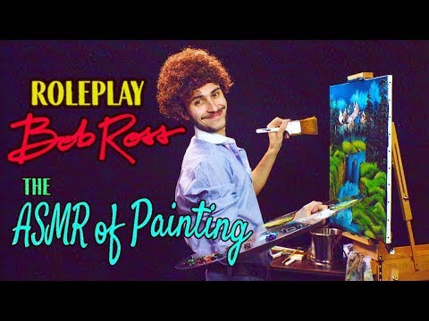 ASMR Bob Ross ROLEPLAY 🎨The ASMR of Painting 🖼️
