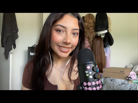 ASMR Chill with me while I get ready 💖💜 ~GRWM makeup routine and rambling~ | Whispered