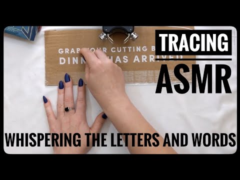 ASMR Tracing While Whispering the Words