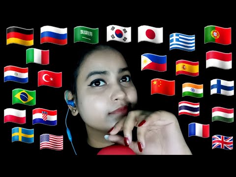 ASMR Whispering In Different Languages🌍