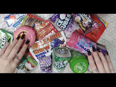 ASMR Gum Chewing Ramble | HUGE Gum Collection | Whispered