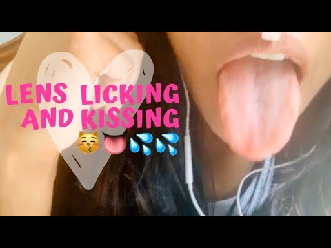 Indian Girl Lens Licking and Kisses II ASMR