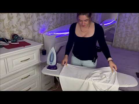 Ironing clothes with me