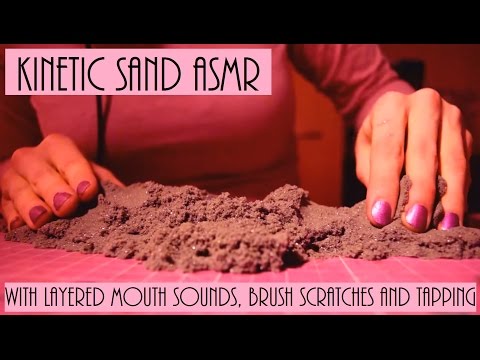 Kinetic Sand ASMR With Layered Mouth Sounds and Tapping