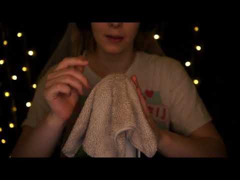ASMR | soft ocean towel sounds - no talking, blue yeti