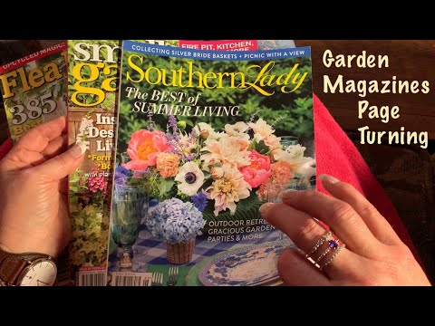 ASMR Spring/Summer garden magazines (No talking) Quality magazine page turning