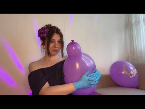 ASMR | Squeeze To Pop Highly Inflated Balloons Under Arm ♥️ Squeaky Sounds