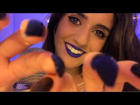 ASMR Invisible Scratching w/ Long Nails (hand movements , mic scratching, ...)