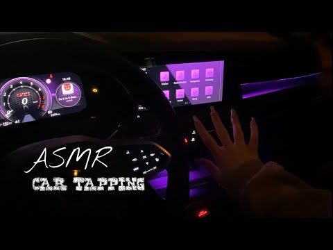 ASMR | car tapping in the night with whispering⚡️