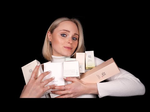 ASMR | UNBOXING and testing NEW products on YOU - Beauty of Joseon