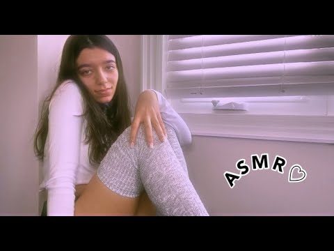 ASMR | WARM, KNITTED PANTYHOSE SCRATCHING WITH LONG NAILS (tingles for your ears) RELAXATION💛☁️