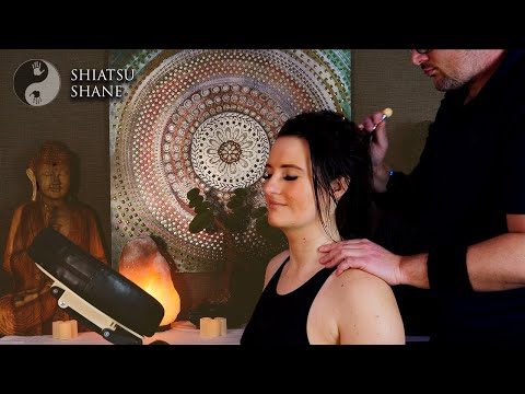 ASMR New Amazing Seated Massage | Head, Neck  Shoulder Massage [No Talking]