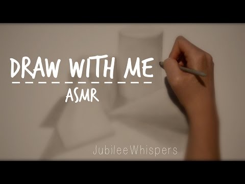 ASMR Relaxing drawing for sleep + close up whispering