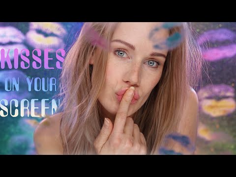 ASMR | CLOSE-UP KISSES on your screen PERSONAL ATTENTION | Mouth Sounds