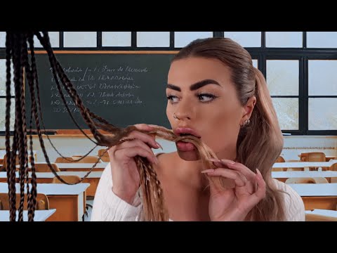 ASMR girl who is OBSESSED with you EATS your hair to seal your braids 😳 (roleplay)
