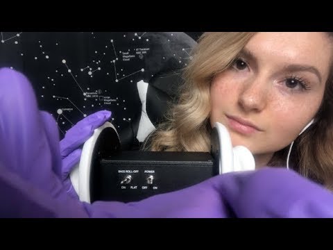 Ear Massage w Medical Gloves & Positive Affirmations ASMR