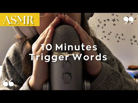 ASMR | 10 Minutes Of Trigger Words/Phrases 💖💤 (Clicky/Inaudible Whispers, Up Close Whispering)