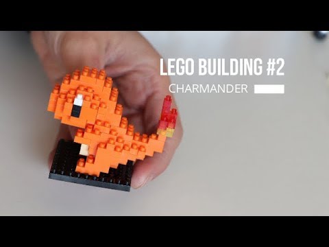 ASMR | Lego Sonidos montando figuras #2: Charmander (CON MÚSICA RELAJANTE)