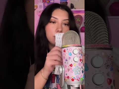 ASMR with a styrofoam fruit net #asmr #asmrshorts