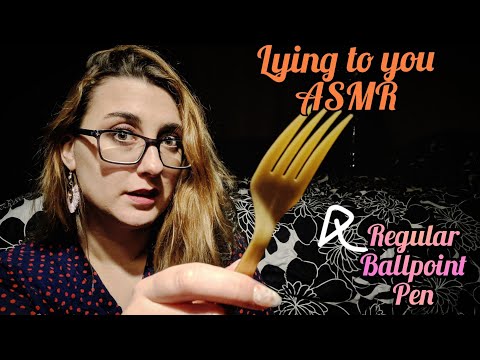 ASMR Lying To You While I Draw on Your Face (Visual Triggers, Mouth Sounds)