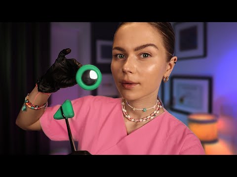 ASMR Testing You For ADHD.  Focus and Attention Test (Light, colors, questions, Eyes, and Ears)