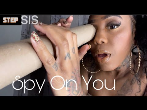 ASMR | Step Sis SPY ON YOU 🔭(Soft Whisper)