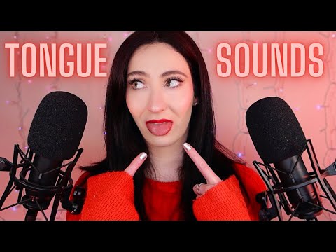 ASMR Tongue Flutters ~ Tongue and Mouth Sounds Echoed