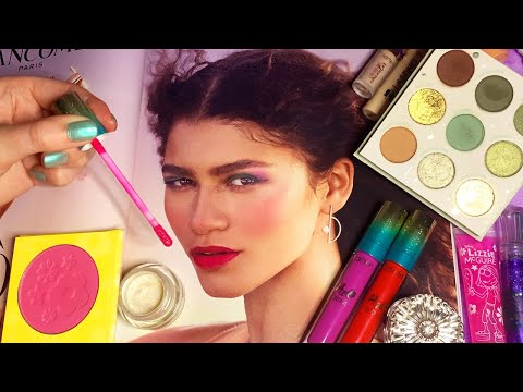 ASMR Applying Makeup to Magazines (Whispered) #8