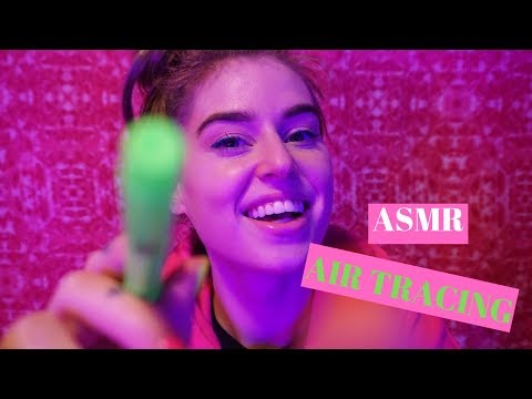 ASMR Air tracing, writing on your face