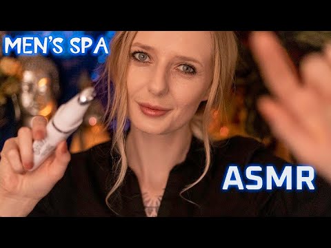 ASMR Men's SPA - Shave, Massage, Facial Treatment/ Roleplay, Sleep