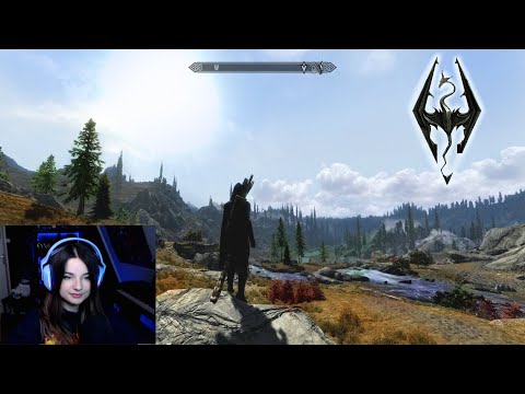 ASMR | Walking from East to West in Skyrim #2 ❄️ Exploring Adventure with Ambient Sounds