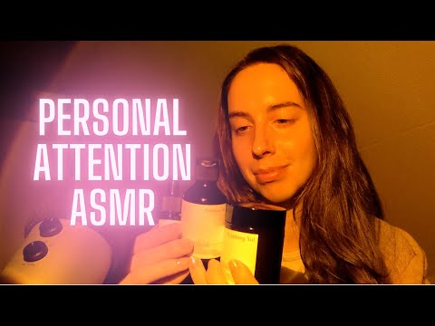 ASMR | Personal Attention | Doing Skincare On You and Me | Quality Time | Hand movements