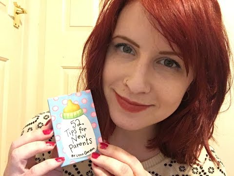 Tips for new parents! Tapping on cards, Soft whisper ASMR
