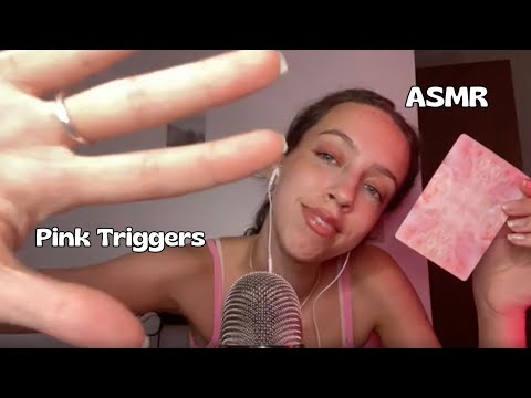 relaxed PINK theme ASMR (random,positive affirmations, chill)