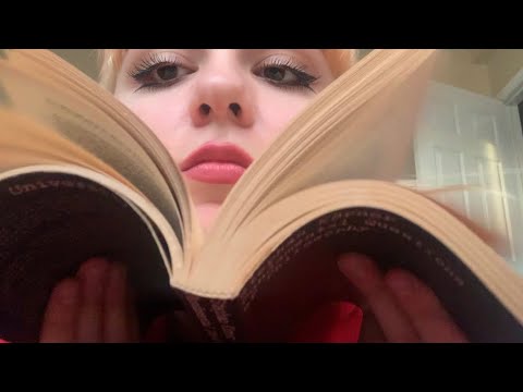 ASMR Unintelligible reading and book triggers!