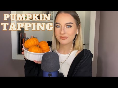 ASMR | mini pumpkin tapping 🎃