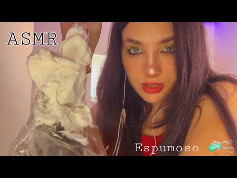 ASMR | ESPUMA EN EL MIC POR CARNAVAL🧼🫧 INTENSO