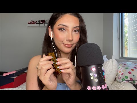 ASMR fast and aggressive tapping + scratching 💓 ~glass, lotion bottle, makeup triggers~ | Whispered