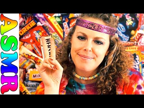 ASMR Candy 1960s Role Play For Relaxation Binaural, Soft Spoken, Crinkles, Tapping, Eating