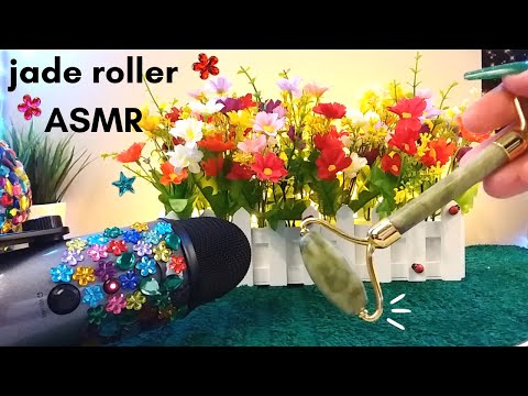 ASMR Jade Roller Triggers Jade Rolling on LED Remote, Jade Rolling on Mic, Plastic Cup - No Talking