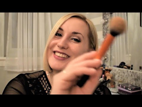 Doing your NYE Makeup (Whispered)  |  Face & Hair Brushing  |  ASMR